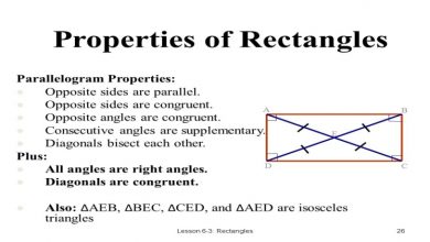 Photo of Properties of Rectangles